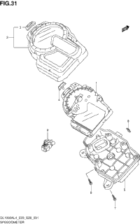 Speedometer (Dl1000al4 E28)