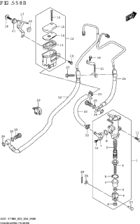 Rear Master Cylinder (Gsx-S750a,Gsx-S750za)