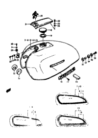 Fuel Tank (Gs550b