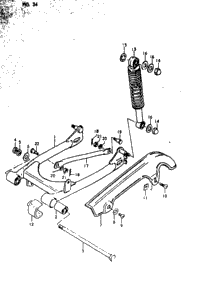 Rear Swinging Arm (Rm50c)
