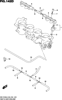 Throttle Body Hose/Joint (Gsx-S750yal9 E28)