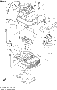 Front Cylinder Head (Vl1500bl4 E28)