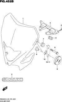 Headlamp Cover (Rmx450zl8 E28)