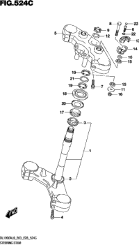 Steering Stem (Dl1000xal9 E33)