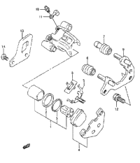 Rear Calipers (Model L/M/N/P/R/S)
