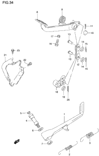Prop Stand - Rear Brake