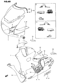 Cowling Body Parts (Model R M18)