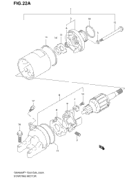 Starting Motor (Model K1/K2/K3)