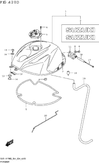 Fuel Tank (Gsx-R750z:E33)