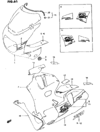 Cowling Body Parts (Model R 1Uj)