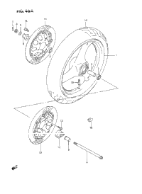 Front Wheel (Model K/L/M/N/P/R/S/T)