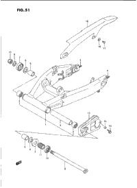 Rear Swinging Arm (Model P)