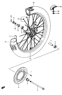 Front Wheel (Model G/H/J/K)
