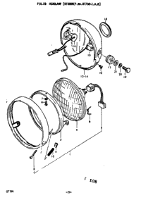 Headlamp [Gt380m(F.No.81738-)