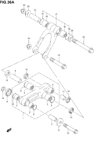 Rear Cushion Lever (Model K4/K5/K6)