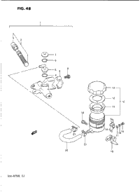 Front Master Cylinder (Model J/K)