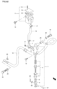 Rear Master Cylinder (Gsf1200sv/Sw/Sx/Sy)