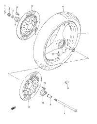 Rear Wheel(Model K/L/M/N/P/R/S/T)