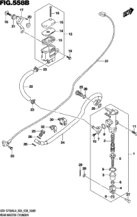 Rear Master Cylinder (Gsx-S750zl9 E33)