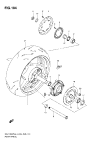 Rear Wheel (Gsx1300ral3 E03)