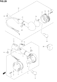 Turn Signal Lamp (Model K1/K2/K3)
