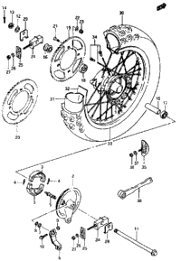 Rear Wheel (Model G/H/J/K)