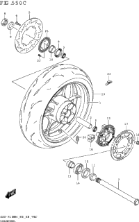 Rear Wheel (Gsx-R1000rza)