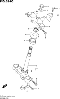Steering Stem (Dr-Z125ll6 E33)