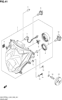 Headlamp (Gsx-R750l4 E03)