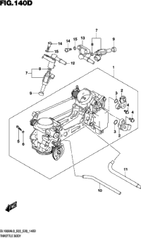 Throttle Body (Dl1000al9 E03)