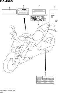 Label (Gsx-S1000al7 E33)