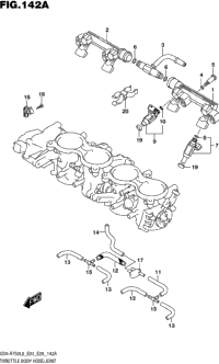 Throttle Body Hose/Joint (Gsx-R750l6 E03)