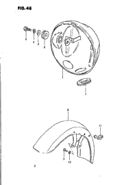Headlamp Housing - Front Fender (Model X)