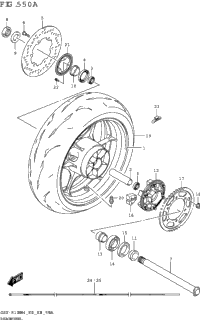 Rear Wheel (Gsx-R1000a)