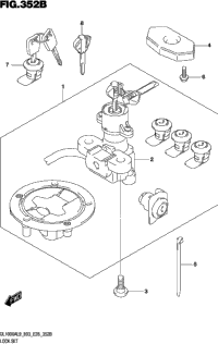 Lock Set (For Top Case, Side Case)