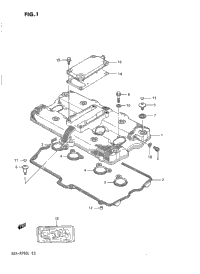 Cylinder Head Cover (Model J/K)