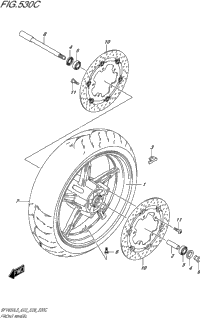 Front Wheel (Sfv650l5 E33)