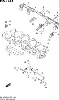 Throttle Body Hose/Joint (Gsx-R600l5 E03)