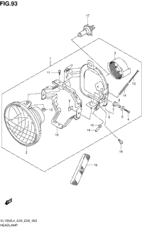 Headlamp (Vl1500bl4 E03)
