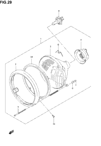 Headlamp Assy (Model K1/K2/K3/K4)