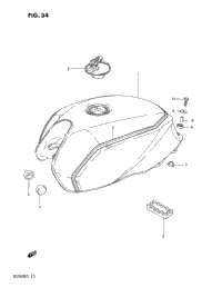Fuel Tank (Gs550esd)