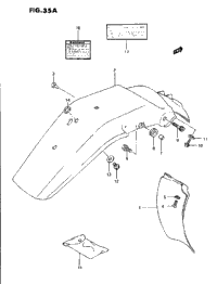 Rear Fender - Label (Model R/S/T)