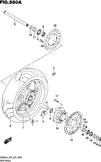 Rear Wheel (Sv650l8 E03)