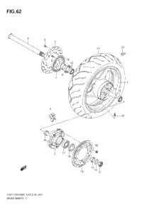 Rear Wheel (Gsf1250sak7/Sak8/Sak9)