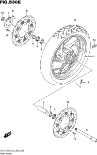 Front Wheel (Gsx-S750al8 E28)