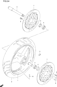 Front Wheel (Model V/W/X)
