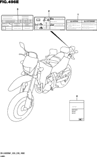 Label (Dr-Z400sm:E28)