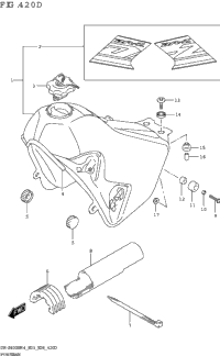 Fuel Tank (Dr-Z400sm:(E03 E28))(Cks)