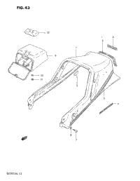 Seat Tail Cover (Gs550es3/Ese)
