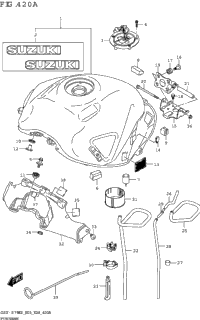 Fuel Tank (Gsx-S750,Gsx-S750a:E03,E28)